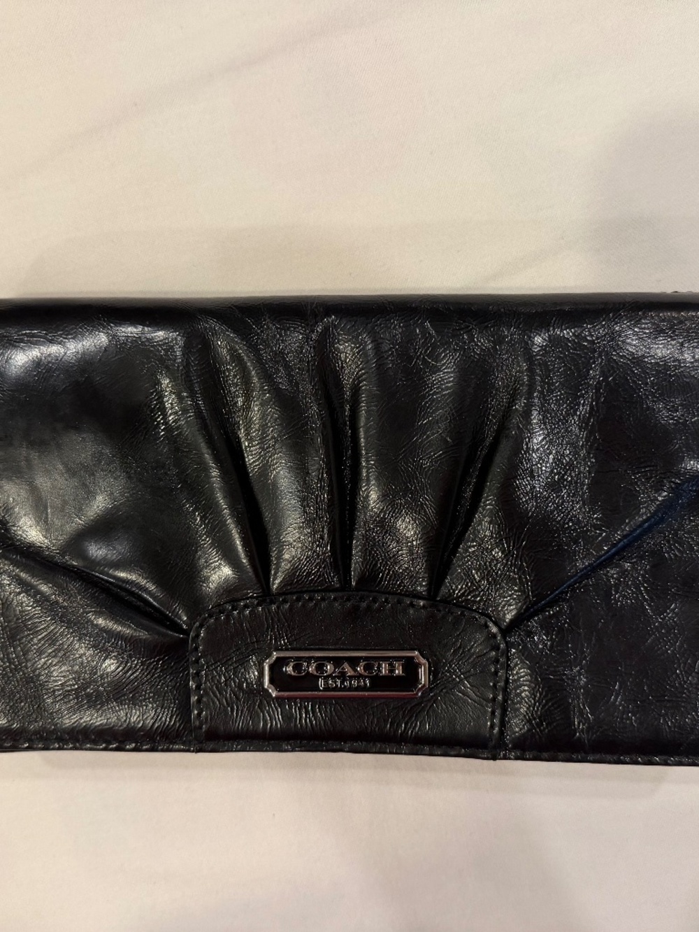 Coach Clutch Wallet Black